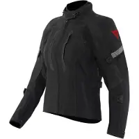 Dainese Mangen Absoluteshell Pro Black wasserdichte Damen Motorrad Textiljacke, schwarz, 40