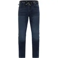 Riding Culture Tapered Slim Motorradjeans Herren Baumwolle blau, W30/L34