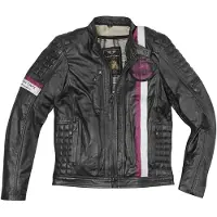 Black-Cafe London Barcelona Schwarz Motorrad Lederjacke Größe 58