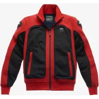 Blauer Easy Air Pro Motorrad Textiljacke, schwarz/rot, L