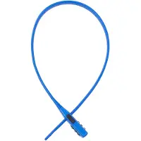 Oxford Combi Zip Lock Blue Schloss-Stahlkabel