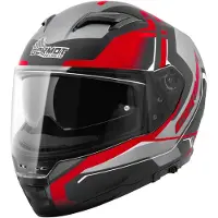 Germot Helm GM 350 matt-schwarz/rot - Größe L