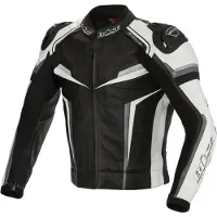 Büse Mille Schwarz Grau Weiß Lederjacke Größe 98