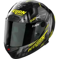 Nolan X-804 RS Ultra Carbon Spectre Helm, schwarz/grau/gelb, 2XL (64)