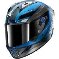 Shark Aeron Mekarium Integralhelm Unisex Carbon blau, S