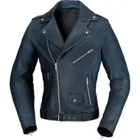 Büse Lancaster Damen Motorrad Lederjacke, dunkelblau, 38