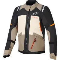 Alpinestars Andes V4 Drystar wasserdichte Motorrad Textiljacke, schwarz/braun, 3XL
