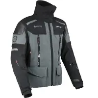 Dane Bornholm Pro wasserdichte Motorrad Textiljacke, schwarz/dunkelgrau, 4XL