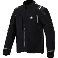 Alpinestars Andes Pro Drystar XF wasserdichte Motorrad Textiljacke, schwarz/dunkelgrau, 3XL