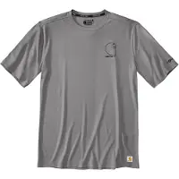 Carhartt T-Shirt Force Sun Defender Relaxed Logo Herren Asphalt-L