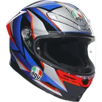 AGV K6 S E2206 Mplk Slashcut Schwarz Blau Rot 015 Integralhelm Größe XL