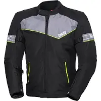 IXS Sport 5/8-ST Motorrad Textiljacke, schwarz/grau/neon, 5XL