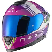 NEXX Y.100R Fade Lila Weiß Integralhelm Größe XS