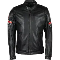 Helstons Elron Leather Rag Schwarz Jacke Größe M