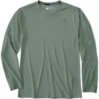 Carhartt - Force Sun Defender Relaxed L/S Logo - Longsleeve Gr M türkis