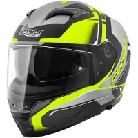 Germot Helm GM 350 matt-schwarz/fluo-gelb - Größe XS