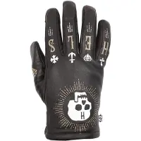Helstons Kustom Hiver Skull Lederhandschuhe