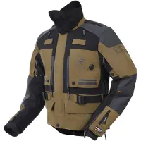 Rukka TitanTrail-R wasserdichte Motorrad-Textiljacke, braun/grau, 50