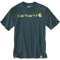Carhartt - Core Logo S/S - T-Shirt Gr XS blau