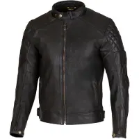 Merlin Icon D3O perforierte Motorrad Lederjacke, schwarz, 54