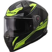 LS2 Helmets LS2 FF811 Vector II Carbon Savage Helm, schwarz/gelb, XXS (51/52)