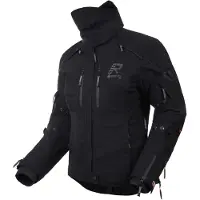 Rukka Flexorina wasserdichte Damen-Motorrad-Textiljacke, schwarz/grau, 40