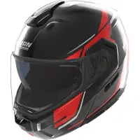 Nolan N90-3 06 Sincrono Klapphelm, schwarz/rot, M (58)