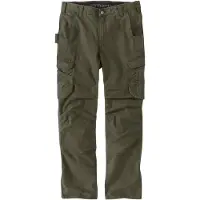 Carhartt Relaxed Straight Steel Rugged Flex Ripstop Double-front Cargo Pant moss (MOS) W38 L34