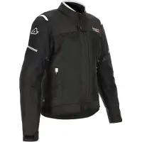 Acerbis On Road Ruby Damen-Motorrad-Textiljacke, schwarz/weiß, L