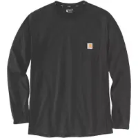 Carhartt - Midweight L/S Pocket T-Shirt - Longsleeve Gr L schwarz