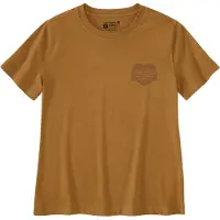 Carhartt Irvine Relaxed Heritage Heart T-shirt brown (BRN) XS REG