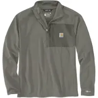 Carhartt Force Ironwood Relaxed Half-Zip Mock Neck Sweatshirt