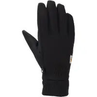Carhartt Wind Fighter Thermal-lined Fleece Touch-sensitive Knit Cuff Glove black (BLK) L