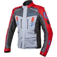Eleveit Mud Maxi Motorrad Textiljacke Farbe: Grau/Rot, Grösse: XL