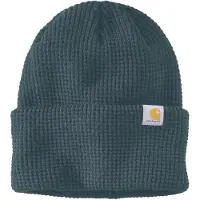 Carhartt Waffle Cuffed Beanie dark harbor teal (HV0) OS
