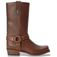 Ralph Lauren für Damen. 818963404001 Hohe Lederstiefel braun (38.5), 1 bis 3 cm, Keine, Lässig