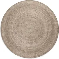 Home Collection Teppich "Rangpur Juteteppich, in rund und oval", braun, B:100cm H:10mm L:100cm, Jute, Teppiche, Teppich, handgewebt, 100% Jute, Natur, Wohnzimmer, Flur, Boho, Skandi