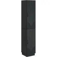 Syfax Schrankset 2 stk. Schwarz Holzwerkstoff