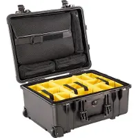 Peli 1564 Schutzkoffer Schwarz mit Trennwandset