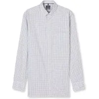 Olymp Langarmhemd "Luxor", Herren, Gr. 43, N-Gr, grau (nougat), Web, Obermaterial: 100% Baumwolle, normal, 2-Knopf-Manschette, Hemden Langarmhemd, Businesshemd, modern fit, Button-down-Kragen