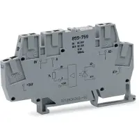 Wago 859-759 Optokopplermodul,Eingangsnennspannung DC 24 V,Ausgangsspannungsbereich DC 20 ... 28,8 V 859759