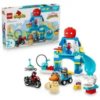 LEGO DUPLO Marvel, Hauptquartier des Spidey-Teams, Baukasten, ab 2 Jahren, mit Motorrad, 10464