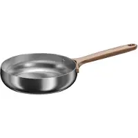 Berghoff Home Bratpfanne Ø 20 cm Edelstahl, PTFE frei, für Induktion Gas Elektro Keramik, Roségold Griffe, Warm Blush
