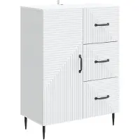 Syfax Sideboard Weiß 66 x 34,5 x 89,5 cm Holzwerkstoff