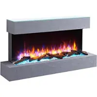 OEM Elektrische Sphäroide - 25D x 110B x 57,3H cm - 2000W - Glas - Grau