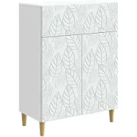 Syfax Sideboard Weiß 66 x 34,5 x 90 cm Holzwerkstoff