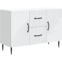 Syfax Sideboard Weiß 89 x 34,5 x 60 cm Holzwerkstoff