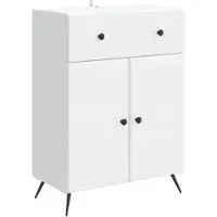 Syfax Sideboard Weiß 66 x 34,5 x 90 cm Holzwerkstoff