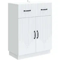Syfax Sideboard Weiß 66 x 34,5 x 87 cm Holzwerkstoff