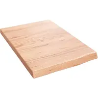 Syfax Waschtischplatte Hellbraun 40x60x(2-4) cm Massivholz Behandelt